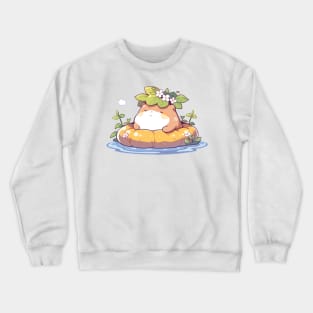 Chill Cute Kawaii Hamster Baby Crewneck Sweatshirt